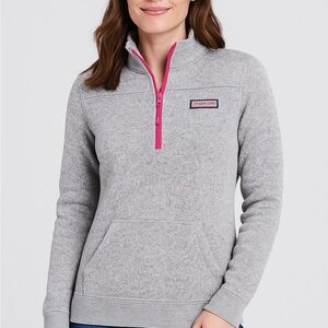 Vineyard Vines Shep Shirt – Gray & Neon Pink | Women’s Medium